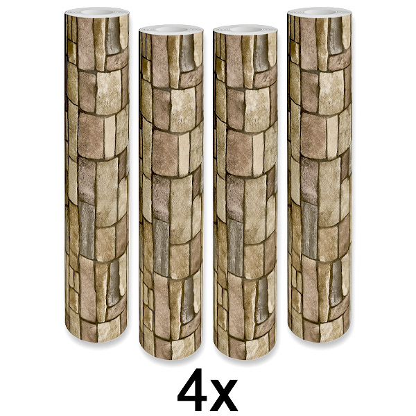 4x Stilizovana 3D Tapeta – Laka Transformacija Zidova | WALLCORWRAP