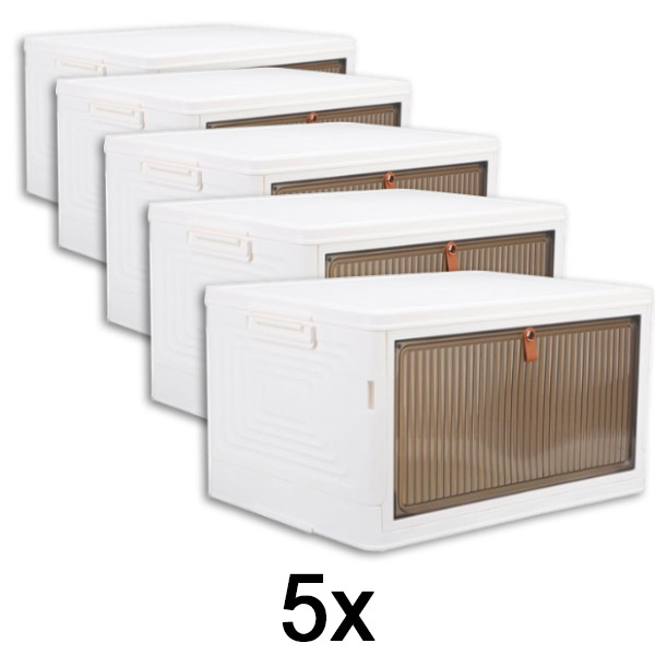 5x Kutija za odlaganje sa poklopcem – spremna za 2 minuta, bez alata | ORGABOX