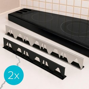 Pokrivač razmaka uz šporet - 2 kom, 35–70 cm, Nerđajući čelik | STOVGAP