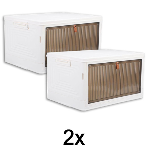 2x Kutija za odlaganje sa poklopcem – spremna za 2 minuta, bez alata | ORGABOX